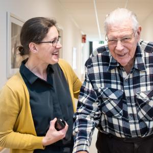 An Philipaerts met bewoner