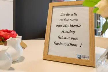 Message de bienvenue à la résidence Hardoy